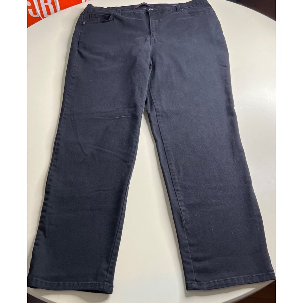 Gloria Vanderbit Charcoal Jeans Size 16W